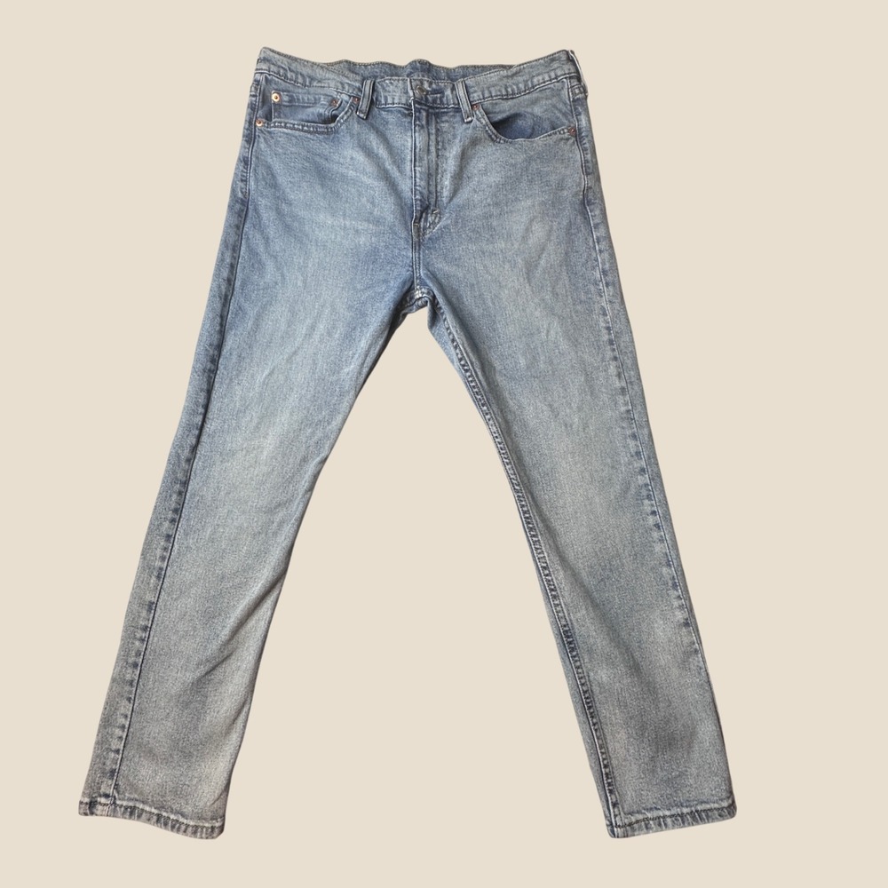 Levi's 510 Jeans Mens 36x29 (35x26) Skinny Light Wash Blue Stretch Denim Pants